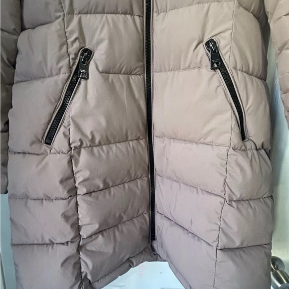 Andrew Marc Long Parka Puffer‎ Jacket Womens Size Medium NWOT Lavender - Picture 3 of 9